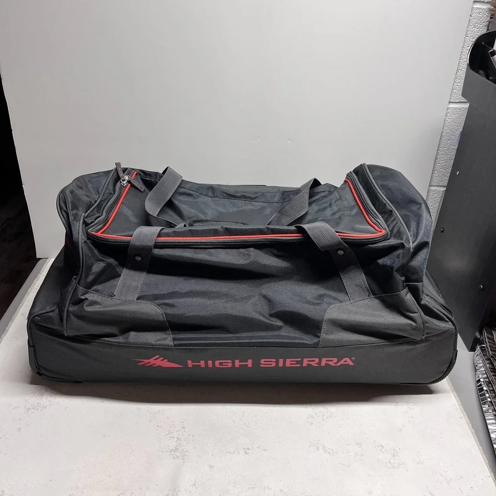High Sierra Large Rolling Duffel Bag Black 30